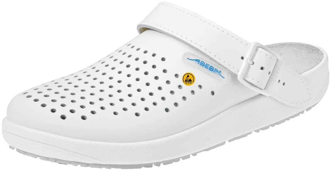 Abeba Berufsschuhe Sicherheitsschuhe ABEBA Clog Weiß ESD 5300 OB 1 Abeba Berufsschuhe Sicherheitsschuhe ABEBA Clog Weiß ESD 5300 OB