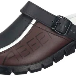 Abeba Berufsschuhe Sicherheitsschuhe ABEBA Clog Schwarz/ Braun Mit Aufdruck 7315 OB