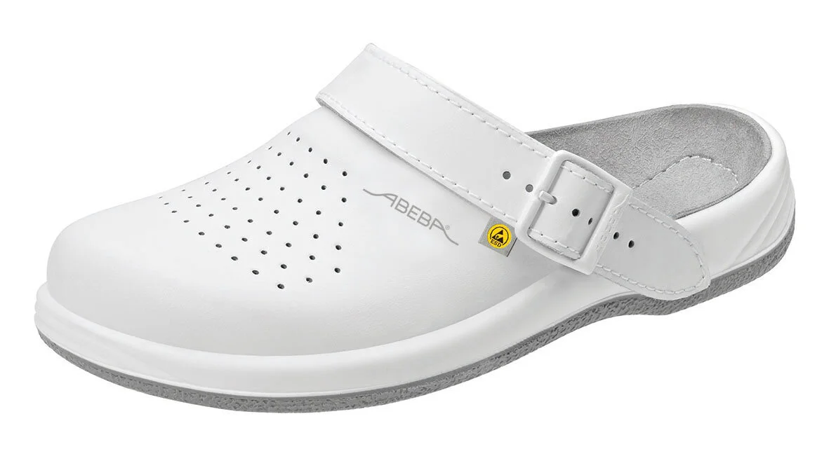Abeba Berufsschuhe Sicherheitsschuhe ABEBA Clog Weiß ESD 35600 OB 1 Abeba Berufsschuhe Sicherheitsschuhe ABEBA Clog Weiß ESD 35600 OB