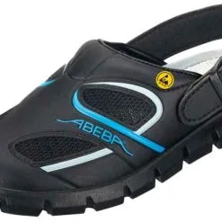 Abeba Berufsschuhe Sicherheitsschuhe ABEBA Clog Schwarz/ Blau ESD 37341 OB