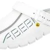 Abeba Berufsschuhe Sicherheitsschuhe ABEBA Clog Weiß Mit Aufdruck ESD 37310 OB