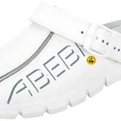 Abeba Berufsschuhe Sicherheitsschuhe ABEBA Clog Weiß Mit Aufdruck ESD 37310 OB