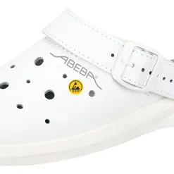 Abeba Berufsschuhe Sicherheitsschuhe ABEBA Clog Weiß, Perforiert ESD 37630 OB