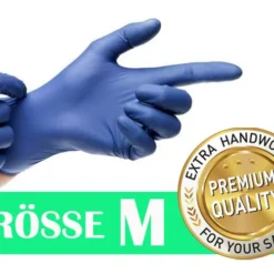 Box Mit 100 Stück UNIGLOVES® NITRIL Einweghandschuhe Größe M