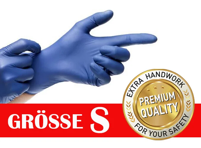 Box Mit 100 Stück UNIGLOVES® NITRIL Einweghandschuhe Größe S 1 Box Mit 100 Stück UNIGLOVES® NITRIL Einweghandschuhe Größe S