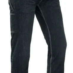 COOL AGENCY S.R.O Brams Jeans-Hose Dark Blue 1.3311A82 Mit Taschen, Workwearhose Berufsjeans Mike Denim Stretch