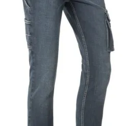 COOL AGENCY S.R.O Brams Jeans-Hose Blau 1.4350 R12 Mit Taschen, Workwearhose Damenjeans Lisa Denim