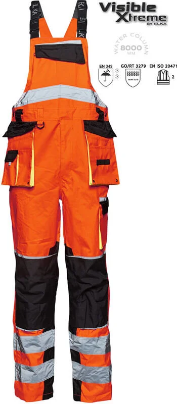 ELKA Rainwear ELKA Warnschutz Latzhose Visible Xtreme 089904R4R 2 ELKA Rainwear ELKA Warnschutz Latzhose Visible Xtreme 089904R4R – Bild 2