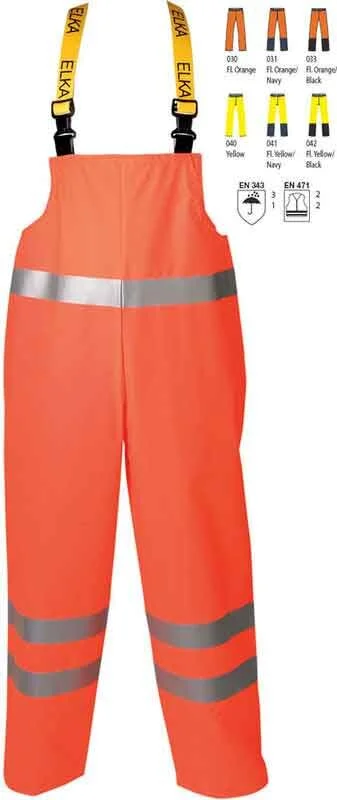 ELKA Rainwear ELKA Warn- Und Regenschutz Latzhose - Xtreme EN471 1 ELKA Rainwear ELKA Warn- Und Regenschutz Latzhose - Xtreme EN471