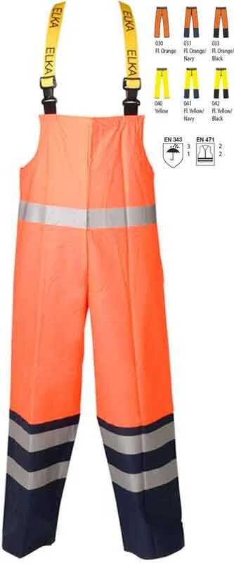 ELKA Rainwear ELKA Warn- Und Regenschutz Latzhose - Xtreme EN471 2 ELKA Rainwear ELKA Warn- Und Regenschutz Latzhose - Xtreme EN471 – Bild 2