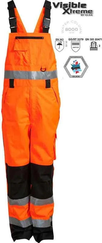 ELKA Rainwear ELKA Warnschutz Wetterschutz Latzhose EN471 Reflex - Visible Xtreme 2 ELKA Rainwear ELKA Warnschutz Wetterschutz Latzhose EN471 Reflex - Visible Xtreme – Bild 2