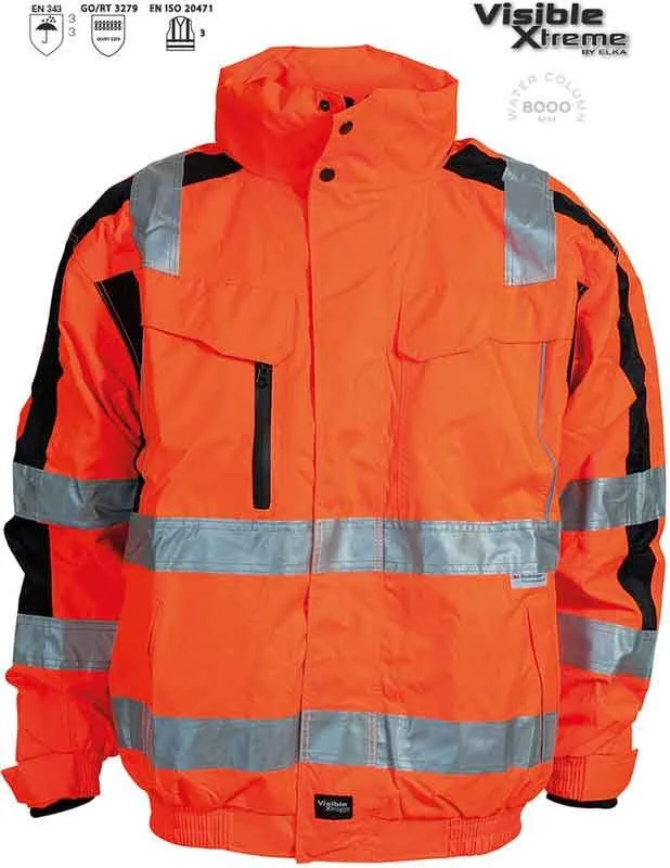 ELKA Rainwear ELKA Warnschutz Wetterschutz Pilotenjacke - Visible Xtreme 2 ELKA Rainwear ELKA Warnschutz Wetterschutz Pilotenjacke - Visible Xtreme – Bild 2