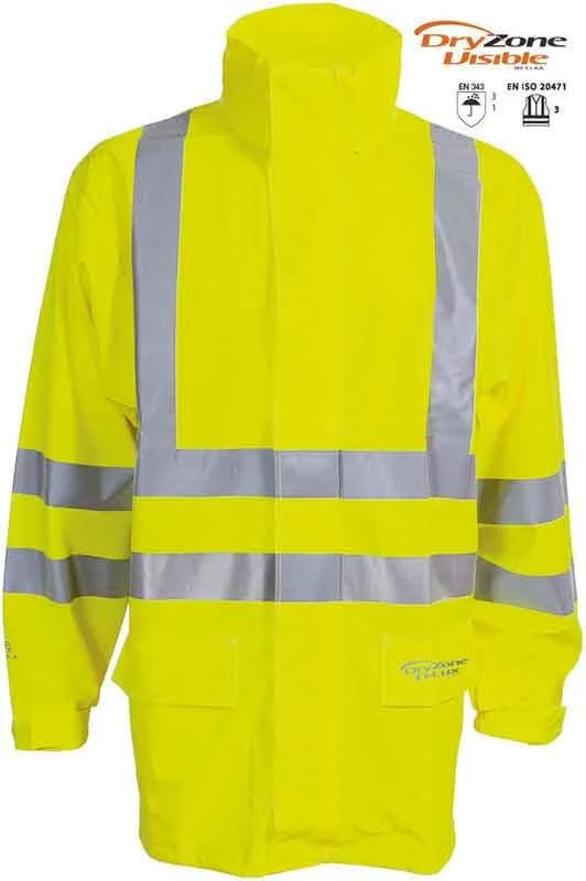 ELKA Rainwear ELKA Warnschutz Regenjacke DryZone Visible Extra Lang 026301R 1 ELKA Rainwear ELKA Warnschutz Regenjacke DryZone Visible Extra Lang 026301R