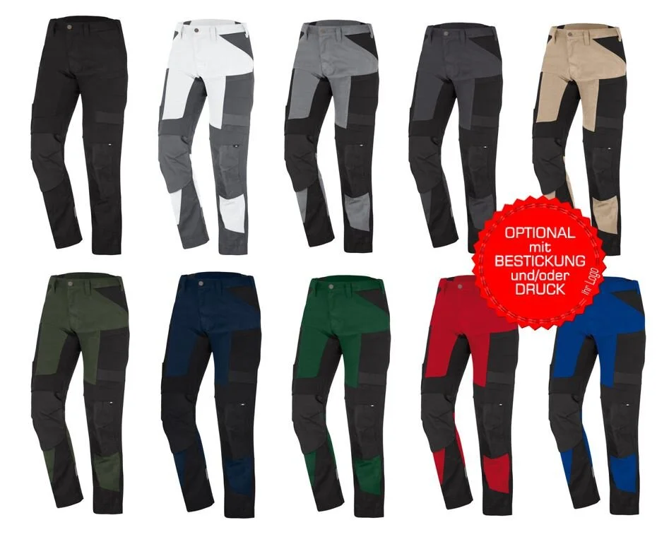FHB Elastische Arbeitshose LEO 122110 Stretch In 10 Verschiedenen Farben 1 FHB Elastische Arbeitshose LEO 122110 Stretch In 10 Verschiedenen Farben