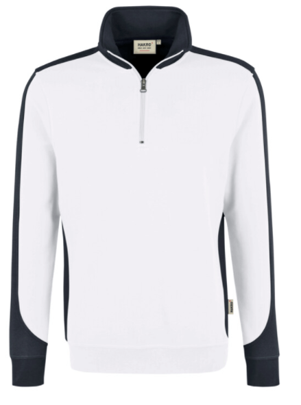 Hakro Herren Zip-Sweatshirt Contrast Mikralinar 476 2 Hakro Herren Zip-Sweatshirt Contrast Mikralinar 476 – Bild 2