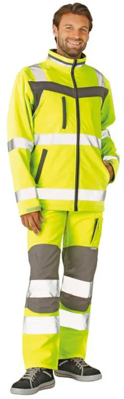 PLANAM Plaline Warnschutz Softshell Jacke 3 PLANAM Plaline Warnschutz Softshell Jacke – Bild 3