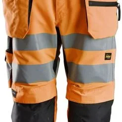 Snickers Workwear Snickers Warnschutz Piratenhose LiteWork High-Vis Mit Holstertaschen 6134 -Hotel und Gastronomie Modisch snickers warnschutz piratenhose litework high vis mit holstertaschen 61345