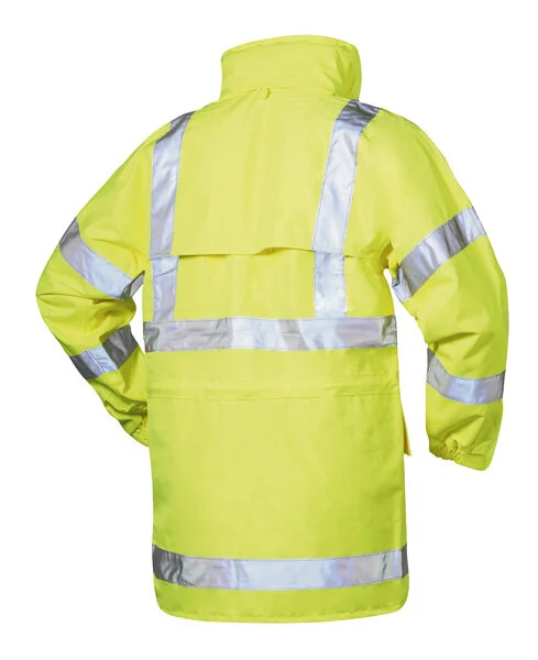 Warnschutz Regenjacke MARC Gelb - Safestyle 2 Warnschutz Regenjacke MARC Gelb - Safestyle – Bild 2